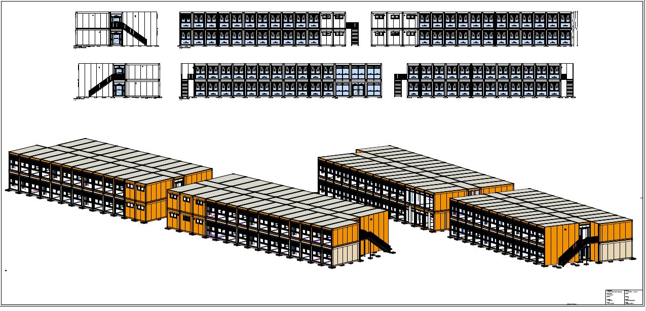 Ost Schule Gießen Premium Module Giessener Container Modulbau Ansichten Grafik